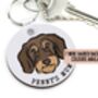 Wire Haired Dachshund Keyring, thumbnail 1 of 6