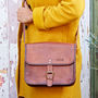 Personalised Fair Trade Small Leather Shoulder Bag, thumbnail 1 of 4