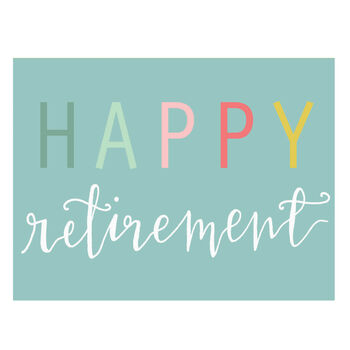 Mini Retirement Greetings Card, 3 of 5