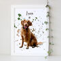 Personalised Pet Dog Portrait Print Gift, thumbnail 4 of 12