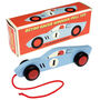 Red Or Blue Vintage Racing Car Pull Toy, thumbnail 2 of 5