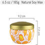 Natural Soy Wax Scented Candle Tin 185g, thumbnail 6 of 9