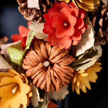 Personalised Pumpkin Patch Autumn Wreath, 3 of 5