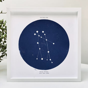 Personalised Star Sign Constellation Light Gemini, 6 of 8