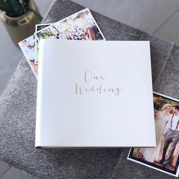 'Our Wedding' Leather Photo Album, 3 of 8