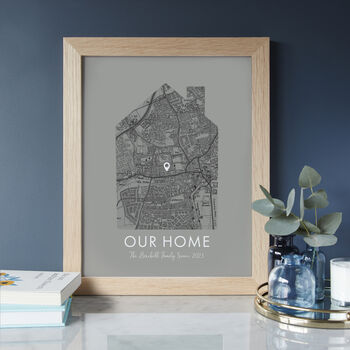 Personalised Our Home UK Map Print, 3 of 12
