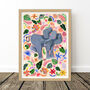 Safari Elephant Nursery Art Print, thumbnail 10 of 11