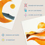 Set Three Wall Art Prints A4 Sun And Moon Amber Gold Modern, thumbnail 4 of 7