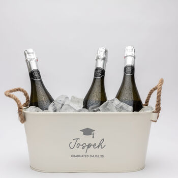 Personalised Metal Ice Bucket Graduation Gifts For Him, 8 of 8
