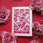 The Lovers Tarot Inspired Paper Cut Card, thumbnail 1 of 9