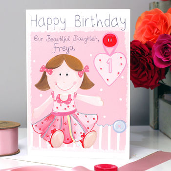 Personalised Rag Doll Relation Birthday Card, 5 of 11