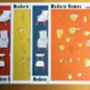 Mid Century Modern Homes Kitchenware Print A3 Orange, thumbnail 3 of 4