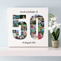 Personalised 50th Birthday Photo Collage, thumbnail 2 of 8