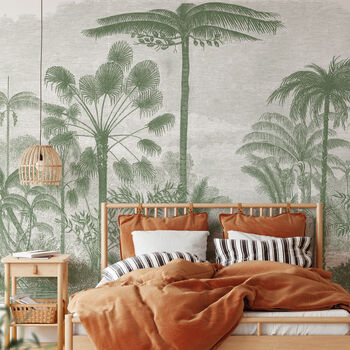 Palm Of The Ucayali Amazon Mural Wallpaper In Green, 3 of 4