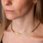 Wave Snake Chain Necklace Gold, thumbnail 1 of 2