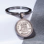 1946 80th Birthday Sixpence Coin Keyring Gift, thumbnail 4 of 6