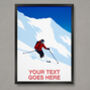 Personalised Ski Powder Poster, thumbnail 1 of 7