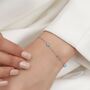 Delicate Opal Bracelet In Sterling Silver, thumbnail 3 of 11