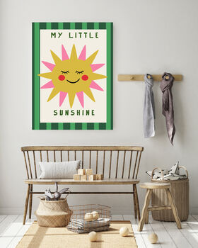 My Little Sunhine Nursery Art Print, 3 of 4
