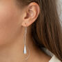 Water Drop Ear Threader Earrings, thumbnail 6 of 6