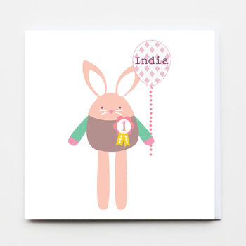 Birthday Girl Age Personalised Greeting Card, 2 of 2