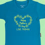 Personalised Flower Heart Mother's Day T Shirt, thumbnail 2 of 7