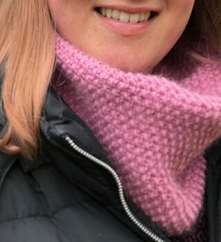 100% Wool Victoria Cowl, 3 of 4