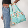 Floral 100% Recycled Plastic Reusable Bag, thumbnail 2 of 6
