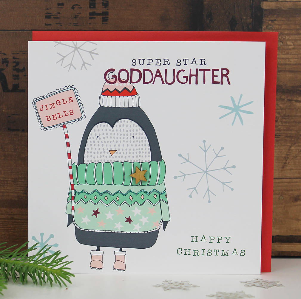 Christmas Card For A Goddaughter By Molly Mae | notonthehighstreet.com