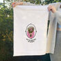 Personalised January Birth Flower Tea Towel, thumbnail 6 of 9