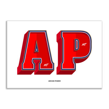 Arsenal, A To Z Football Prints And Posters, 2 of 6