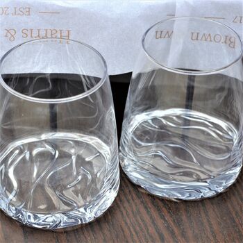 Wave Effect Crystal Tumblers, 4 of 4