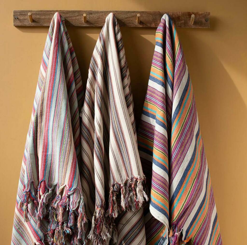 Colourful Stripe Hammam Towel, 1 of 4