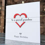Personalised Birthday Card For Grandma – Special Elegant Keepsake – Handmade Gift For Grandmother – Milestone Greeting Card, thumbnail 1 of 4
