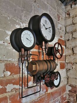 Factory Pipe Wall Clock, 3 of 4