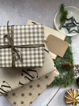 Christmas Personalised Paper Fibre Wrapping Paper Set, 10 of 12