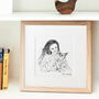 Personalised Pet And Me Sketch, thumbnail 1 of 3