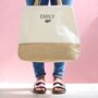 Personalised Canvas And Jute Shopper, thumbnail 2 of 10