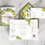 Lemons Gatefold Wedding Invitation, thumbnail 1 of 5
