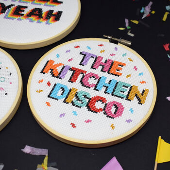 The Kitchen Disco Cross Stitch Craft Kit, 2 of 4