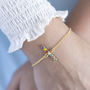 Personalised Vertical Rainbow Bar Bracelet, thumbnail 3 of 6