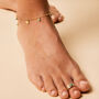 Lakshmi Anklet Turquoise Silver Or Gold Plated, thumbnail 5 of 9