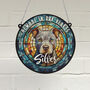 Staffie Grey Memorial Suncatcher, thumbnail 1 of 6