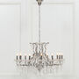 Antique French Chandelier In Chrome 12 Branches, thumbnail 1 of 3