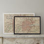 Personalised London Fabric Map Notice Board, thumbnail 6 of 8