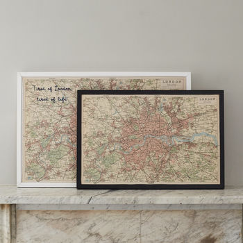 Personalised London Fabric Map Notice Board, 6 of 8
