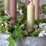 10 Short Dinner Candles | Pink And Green Mix, thumbnail 1 of 7