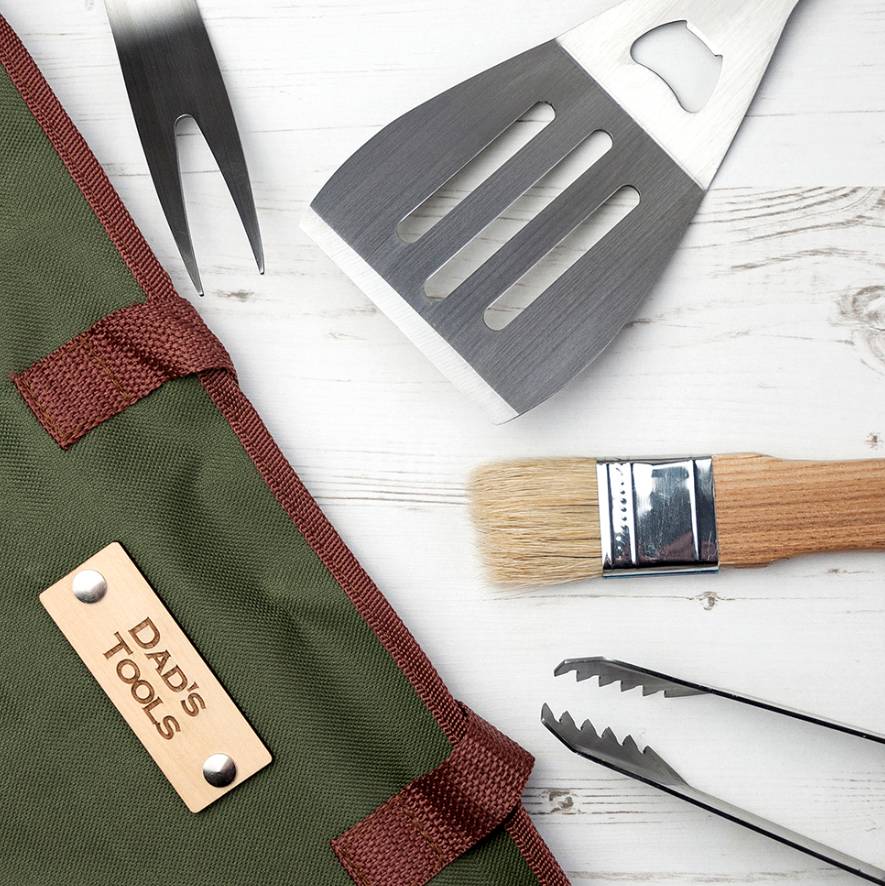 personalised barbecue tools gift set by thelittleboysroom