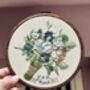 Personalised Hand Embroidered Wedding Bouquet Keepsake Cotton 2nd Anniversary Gift, thumbnail 11 of 11