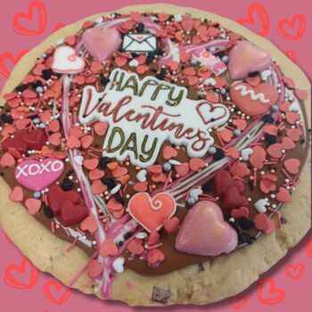 Chocolate Caramel Valentines Giant Cookie, 2 of 2